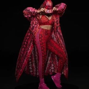 Ivy Park Adidas Convertible Coat Jacket Snakeskin Limited Edition